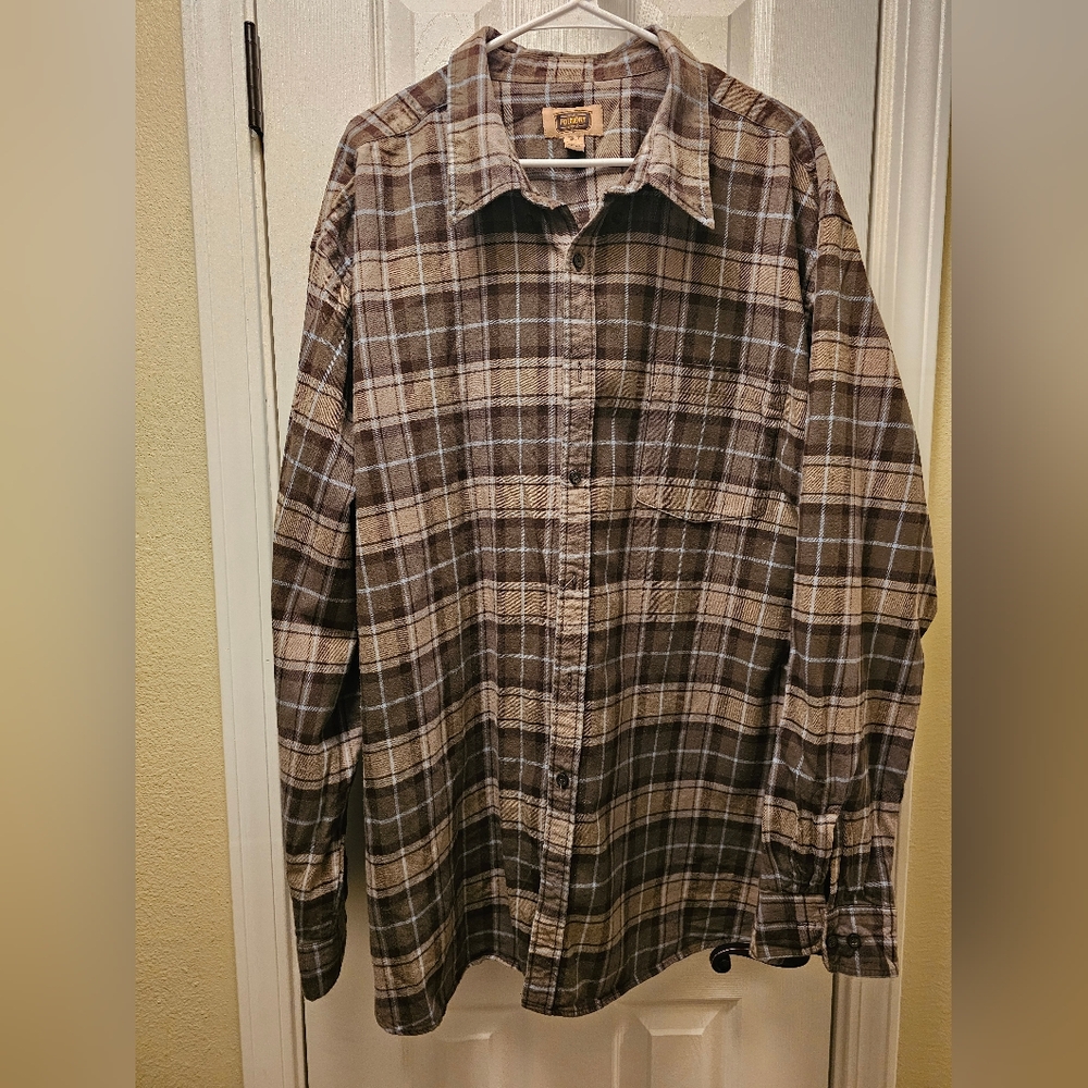 The Foundry Mens 3XLT Flannel Shirt
